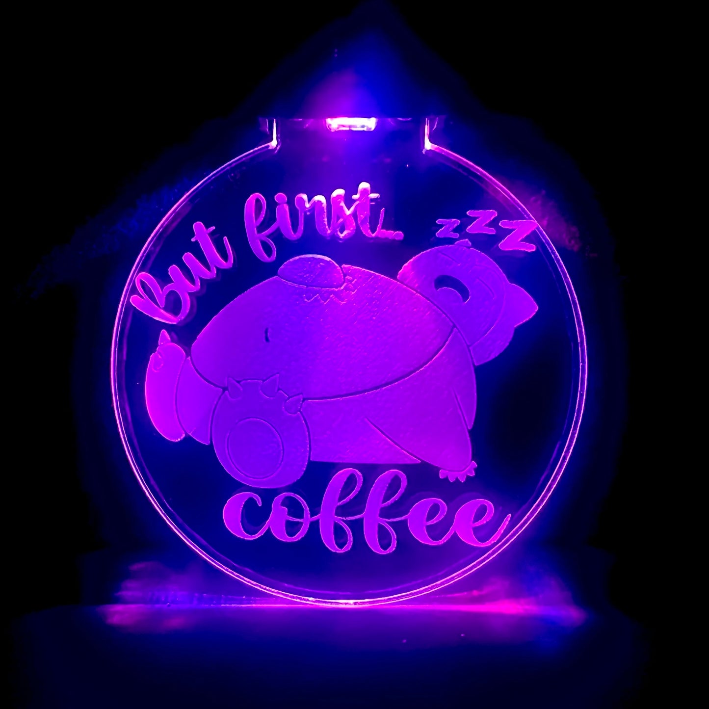 But First, Coffee Snorlax Pendant