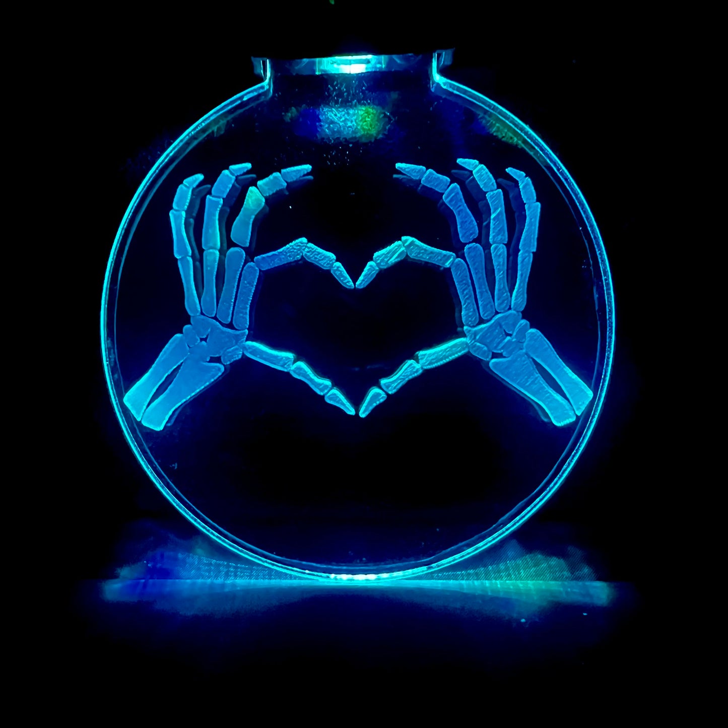 Skeleton Heart Pendant