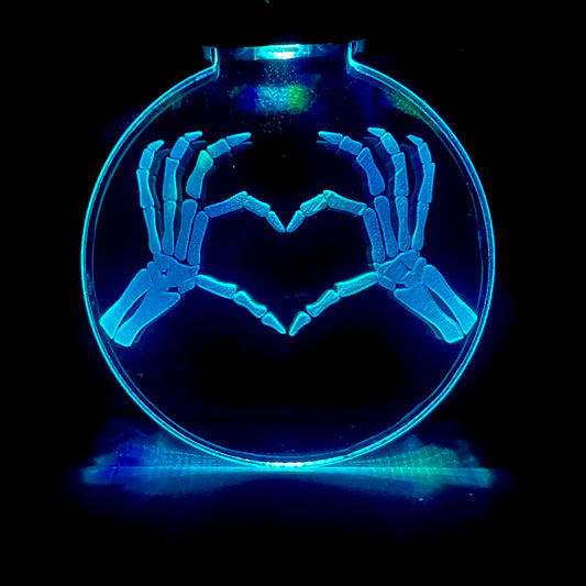 Skeleton Heart Pendant